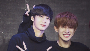 Hyungwon and Wonho of MONSTA X