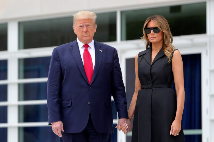 U.S. President Donald Trump visits Saint John Paul II National Shrine in Washington