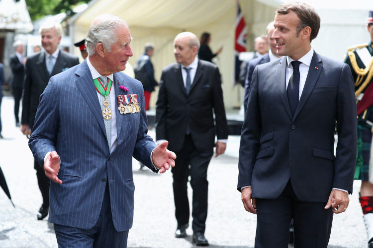 French President Macron visits London