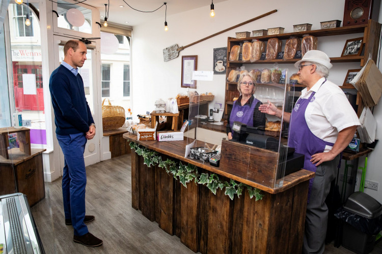 Britain?s William, Duke of Cambridge visits Smiths the Bakers in King's Lynn, Norfolk
