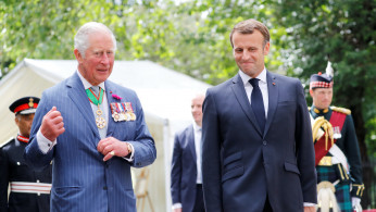 Prince Charles and French President Emmanuel Macron