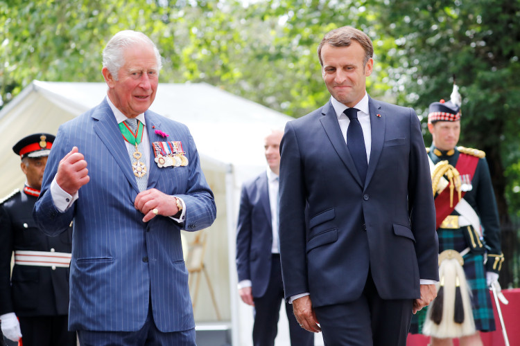 Prince Charles and French President Emmanuel Macron