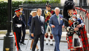 French President Macron visits London