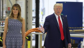 U.S. President Trump attends launch of SpaceX Falcon 9 rocket at the Kennedy Space Center in Cape Canaveral, Florida