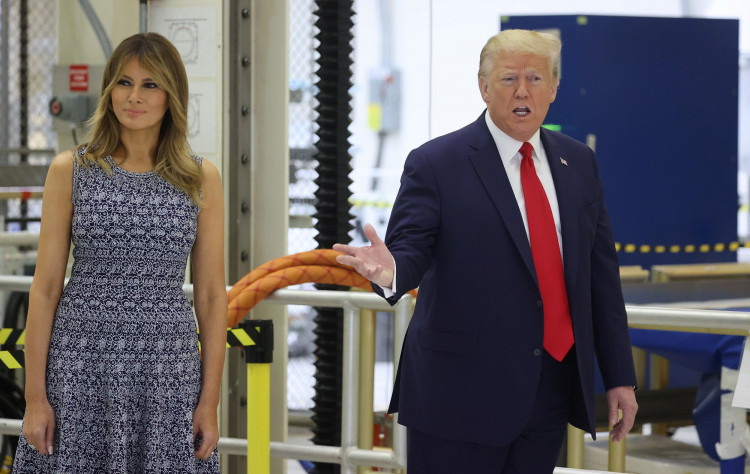 U.S. President Trump attends launch of SpaceX Falcon 9 rocket at the Kennedy Space Center in Cape Canaveral, Florida