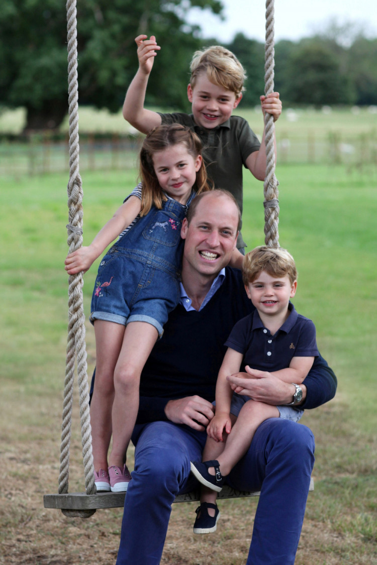 An undated handout photo taken by Britain's Catherine, Duchess of Cambridge, marking Britain's Prince William's birthday and Father's Day, in Northfolk