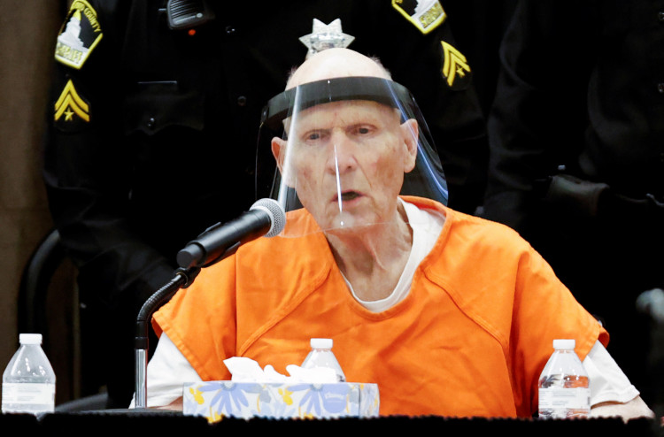 Former police officer Joseph James DeAngelo Jr. attends a hearing in Sacramento