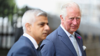 Britain's Prince Charles visits key workers from Transport For London