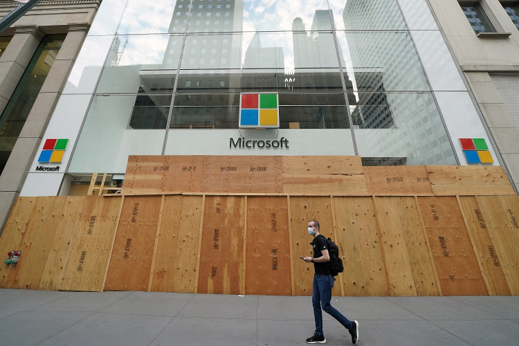 The Microsoft store is pictured in the Manhattan borough of New York City, New York, U.S., June 26, 2020.