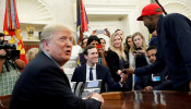 FILE PHOTO: Rapper Kanye West meets with U.S. President Trump at the White House in Washington