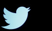 The Twitter logo is displayed on a screen on the floor of the New York Stock Exchange (NYSE) in New York City