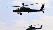 AH-64E Apache attack helicopters