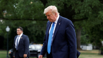 President Donald Trump returns from the Walter Reed National Military Medical Center