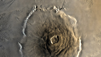 This image is a mosaic of Olympus Mons