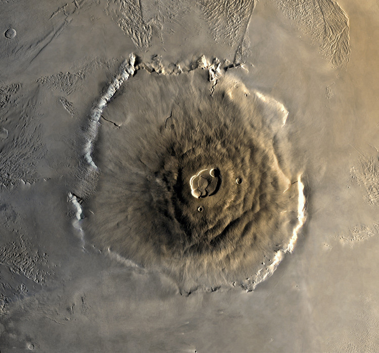 This image is a mosaic of Olympus Mons