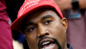 FILE PHOTO: Rapper Kanye West speaks during meeting with U.S. President Trump at the White House in Washington