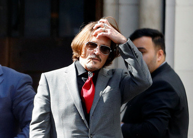 Actor Johnny Depp leaves the High Court