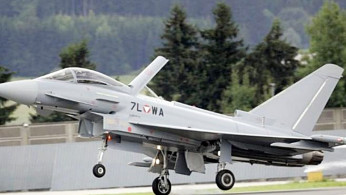 Austrian Eurofighter Typhoon jet fighter