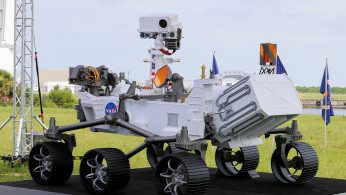 A replica of the Mars 2020 Perseverance Rover