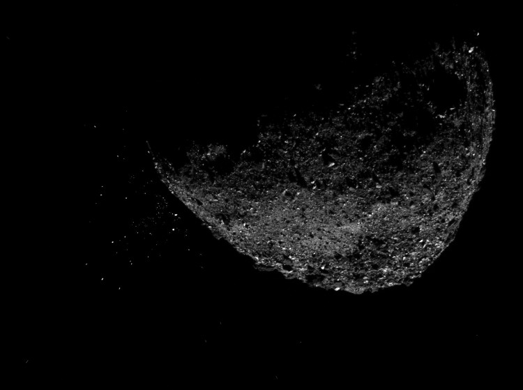 Asteroid Bennu - Ejecting Particles - January 6, 2019