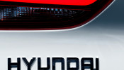 FILE PHOTO: The Hyundai logo is seen at the Paris auto show