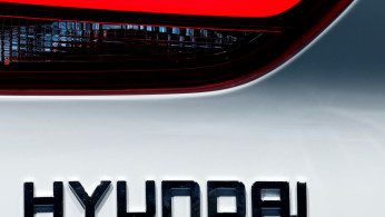 FILE PHOTO: The Hyundai logo is seen at the Paris auto show