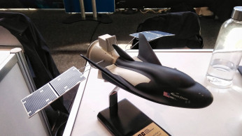Model of SNC's Dream Chaser spacecraft