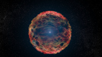 Artist's impression of supernova 1993J