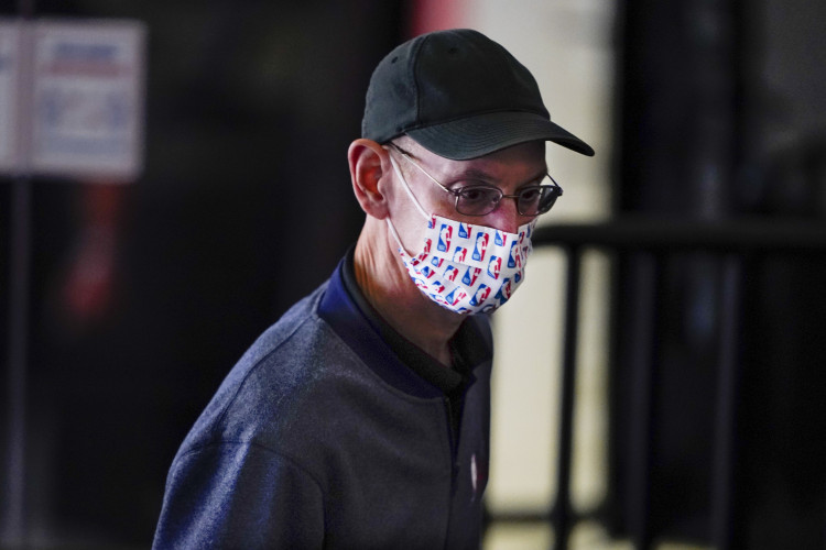 NBA: NBA Commissioner Adam Silver attends an NBA bubble game