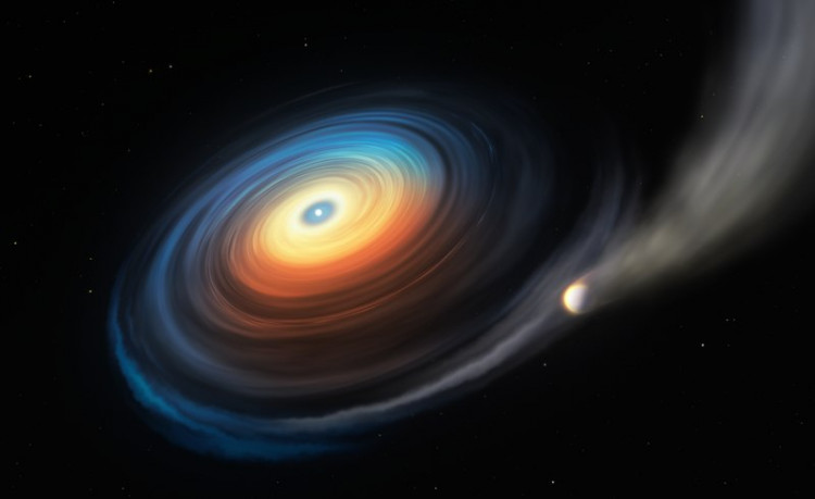 Artist's impression of the WD J0914+1914 system