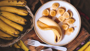 Bananas and syrup