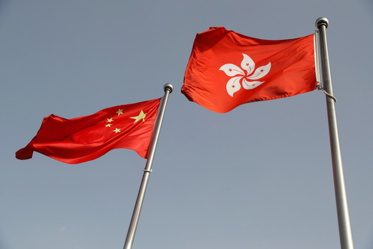 Hong Kong and China Flags