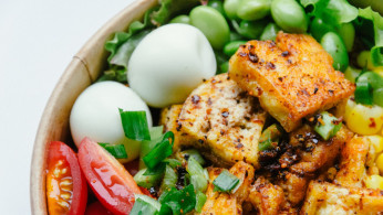 Tofu and eggs