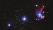 flame and horsehead nebular in Orion's Belt