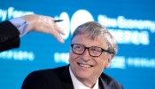 FILE PHOTO: Bill Gates, Co-Chair of Bill & Melinda Gates Foundation, attends a conversation at the 2019 New Economy Forum in Beijing