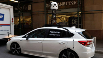 Apple Maps Car With Advanced Sensors And EyeDrive System