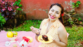 woman eating