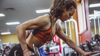 woman working out