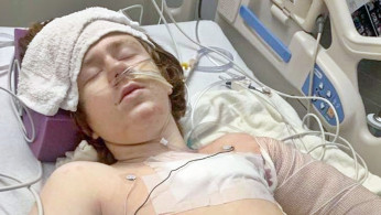 Linden Cameron in hospital