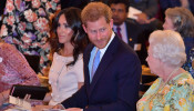 Queen Elizabeth, Prince Harry, and Meghan Markle