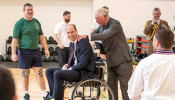 Prince William and Prince Charles