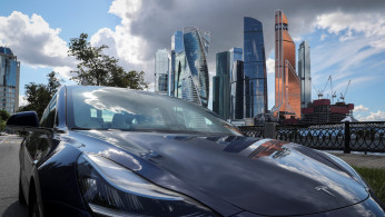 A Tesla Model 3 electric vehicle is shown in this picture illustration taken in Moscow, Russia July 23, 2020