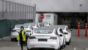 FILE PHOTO: Tesla's primary vehicle factory in Fremont, California, is shown in May 2020