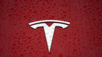 FILE PHOTO: The Tesla logo