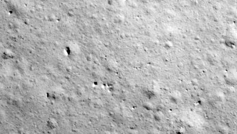 Lunar landing site as seen from Chang'e-5