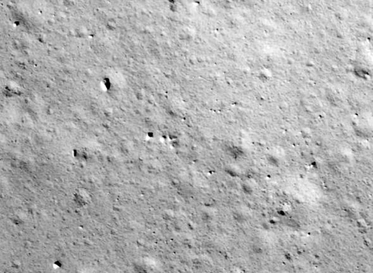 Lunar landing site as seen from Chang'e-5