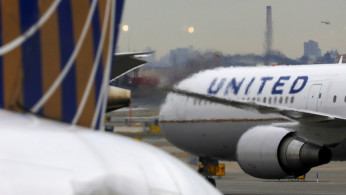 A United Airlines passenger jet 