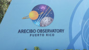 Logo of the observatory at the entrance gate