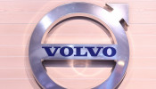 FILE PHOTO: The logo of Swedish truck maker Volvo is pictured at the IAA truck show in Hanover, September 22, 2016