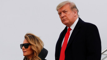 U.S. President Donald Trump and first lady Melania Trump